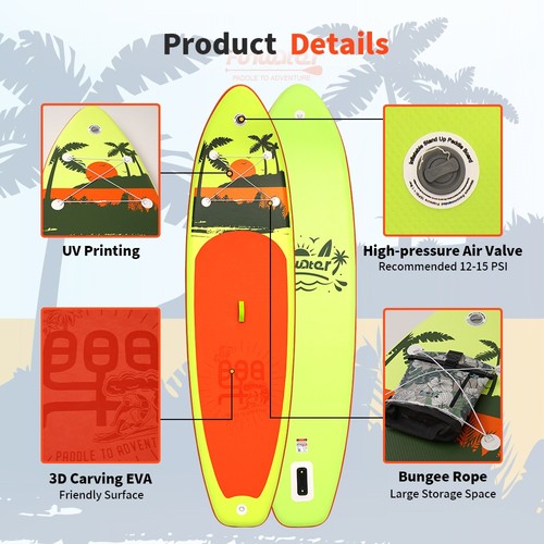 Sup deska v kompletu Funwater Yellow Island