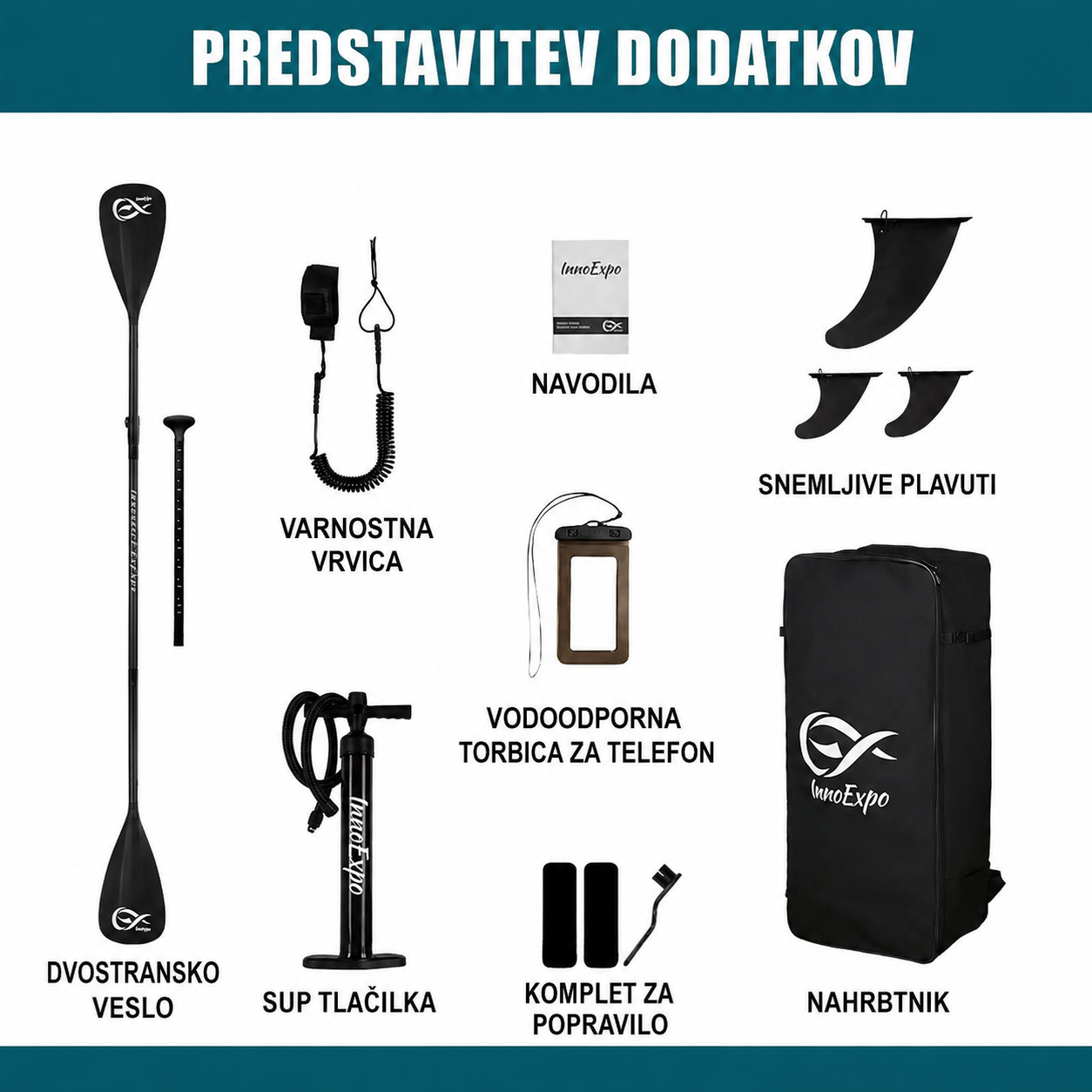 SUP deska v kompletu - Innovate Discovery Green