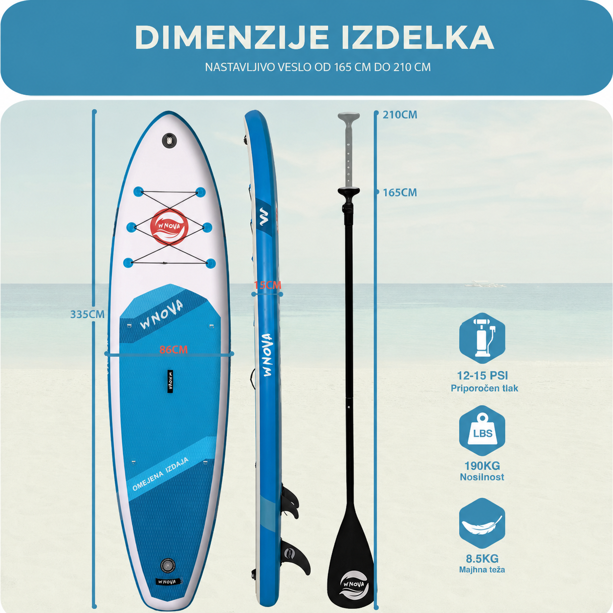 SUP deska v kompletu - Innovate Limited Edition
