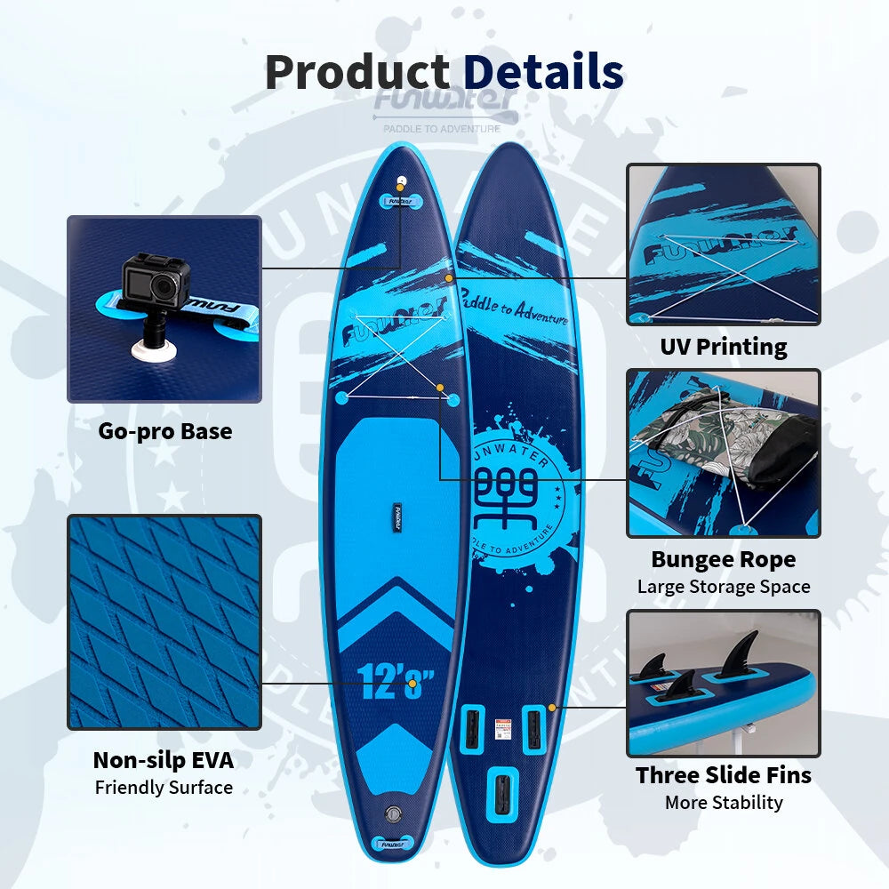SUP deska v kompletu - Funwater Tourer Blue