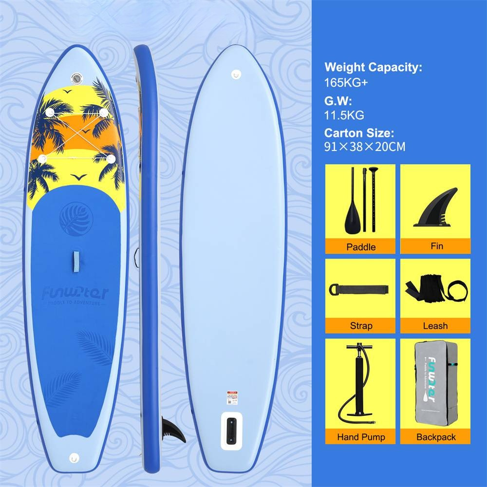 Sup deska v kompletu Funwater - Tropical Blue