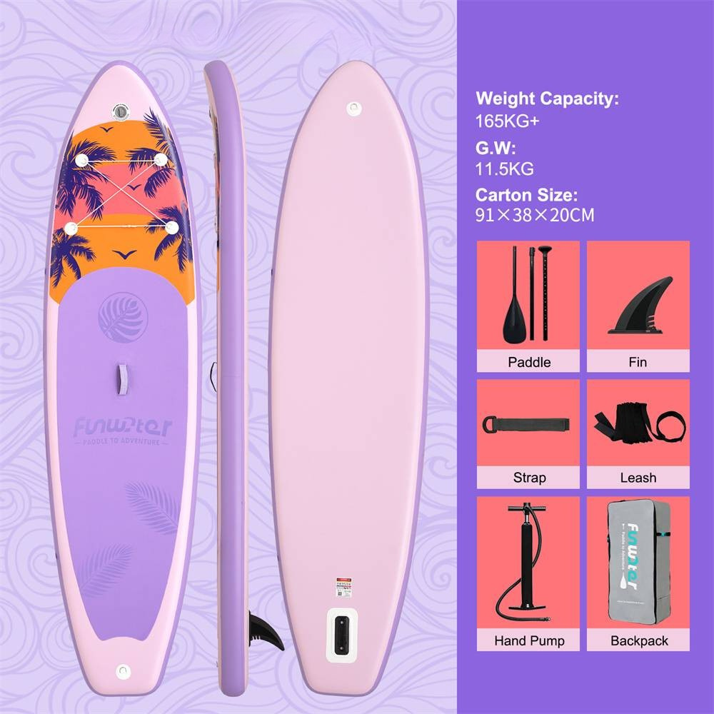 Sup deska v kompletu Funwater - Tropical Purple