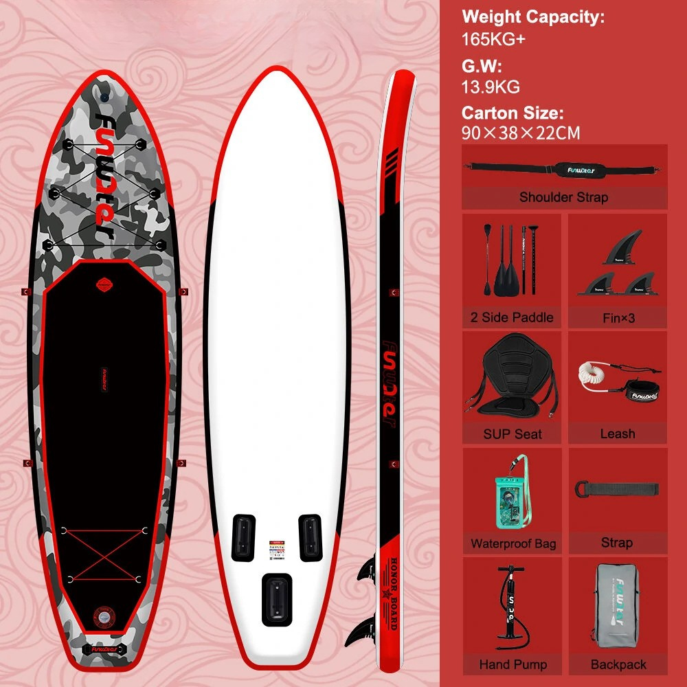 SUP deska v kompletu - FunWater B-honor Red