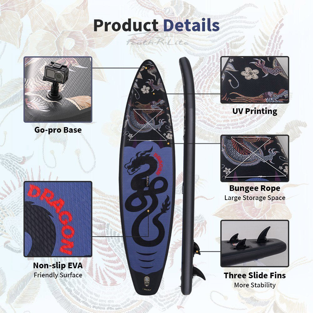 SUP deska v kompletu - Feath-R-Lite Dragon Dark