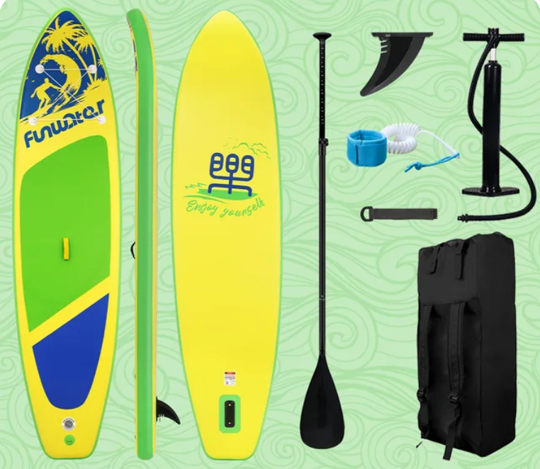 Sup deska v kompletu Funwater Fresh - yellow