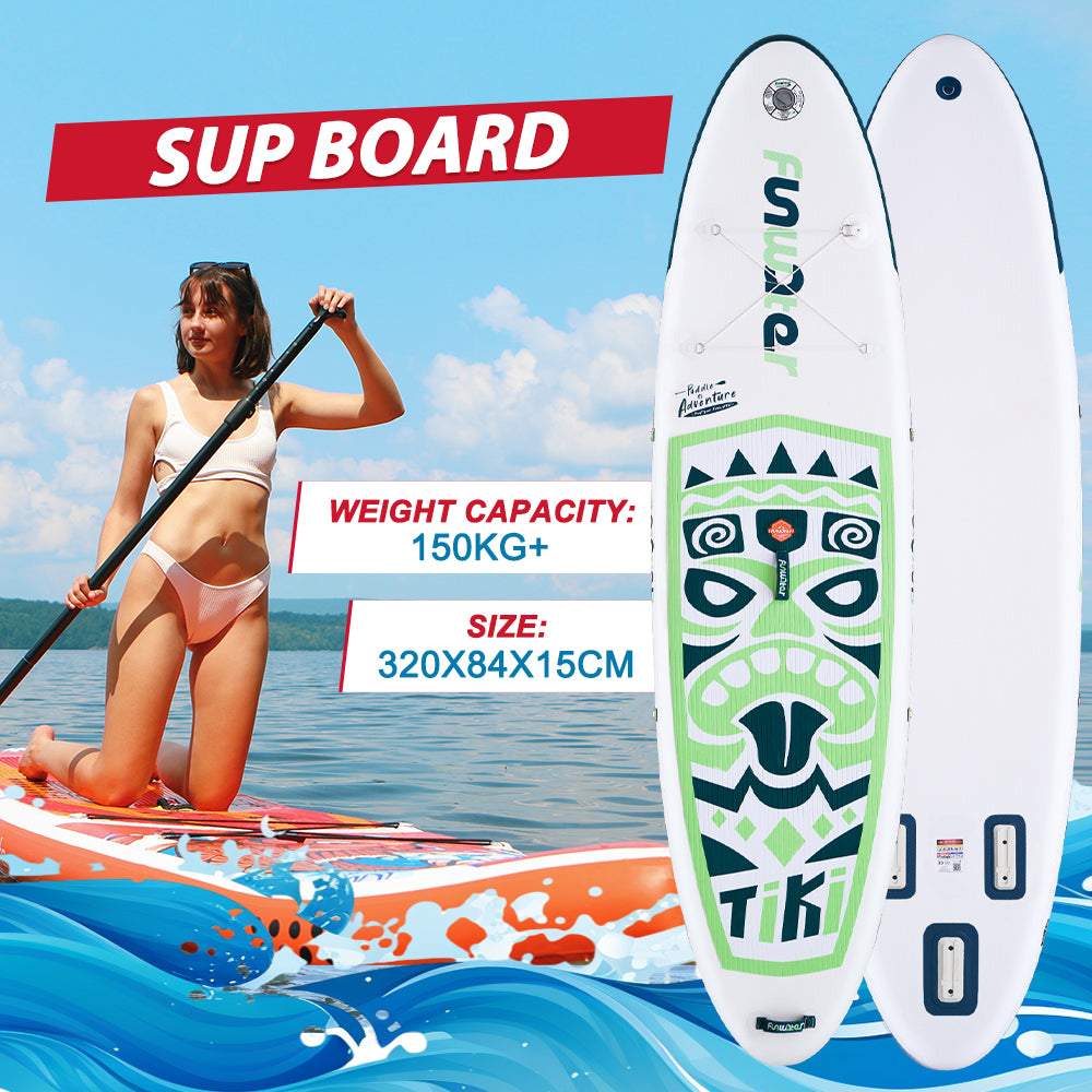 SUP deska v kompletu - FunWater Tiki Zelena