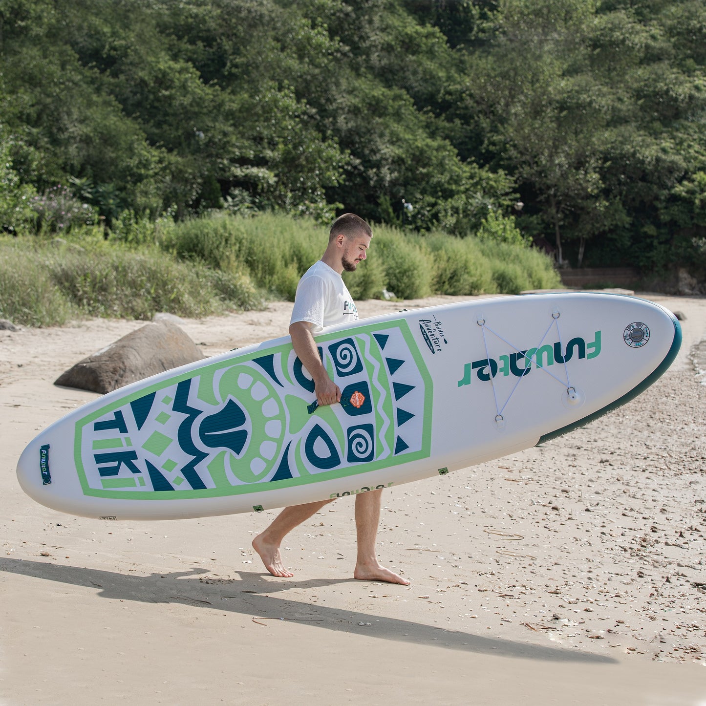 SUP deska v kompletu - FunWater Tiki Zelena