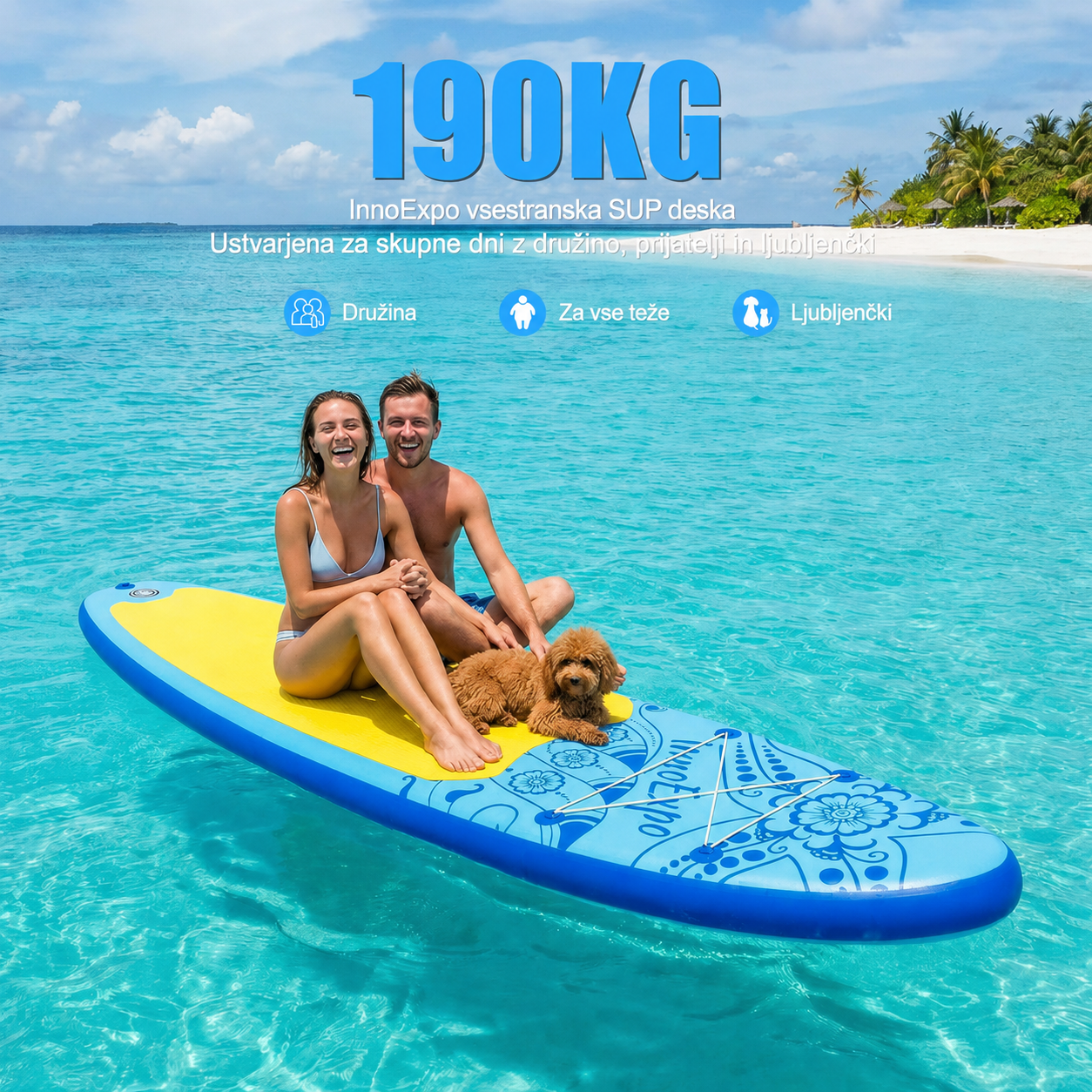 SUP deska v kompletu - Innovate Aloha - Blue