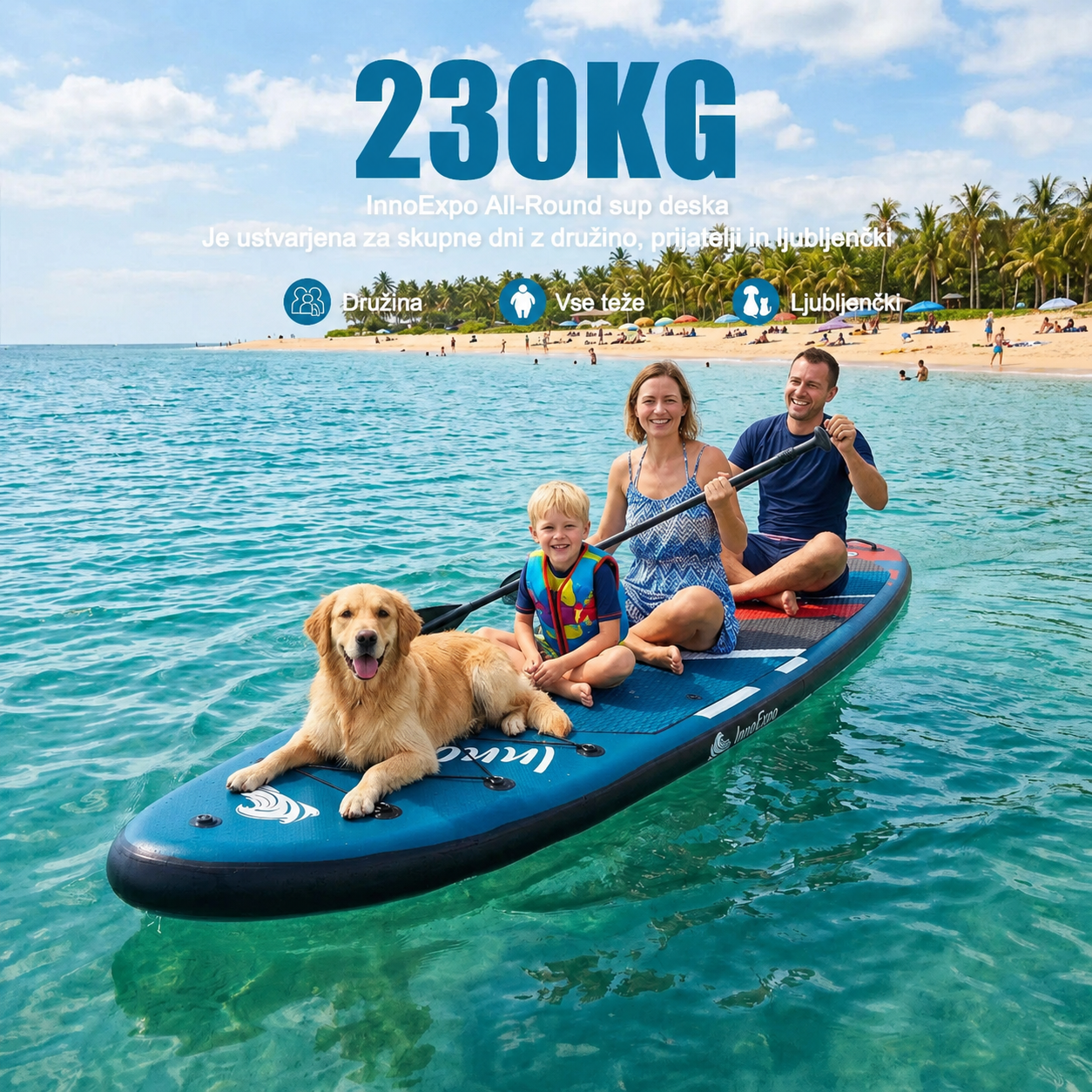 SUP deska v kompletu - Innovate Discovery Blue