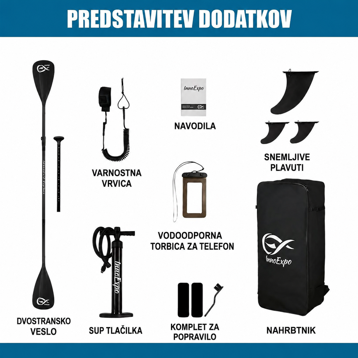 SUP deska v kompletu - Innovate Discovery Blue