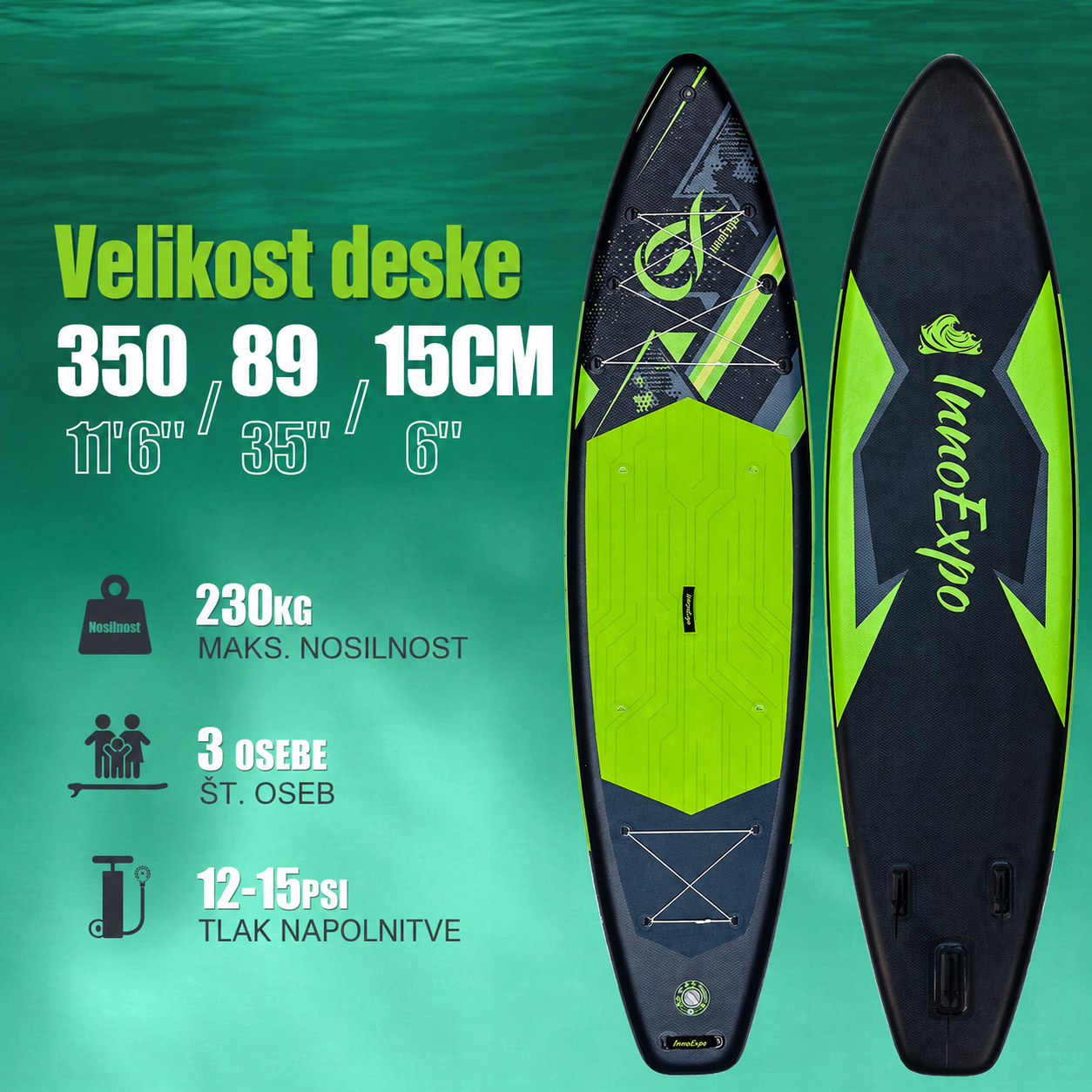 SUP deska v kompletu - Innovate Cyborg