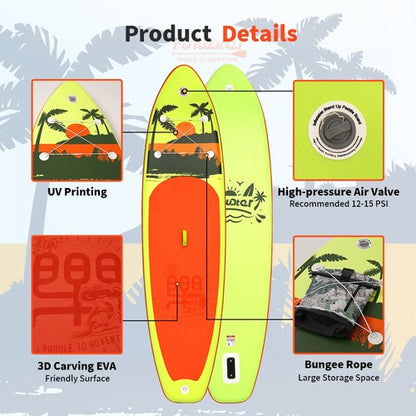 Sup deska v kompletu Funwater Yellow Island