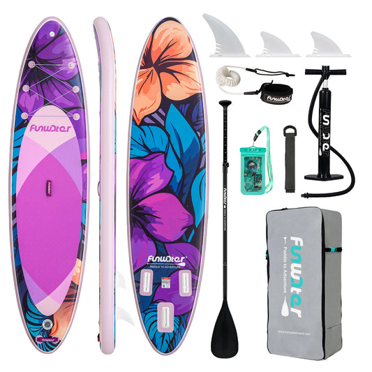 SUP deska v kompletu - Funwater Purple Flower