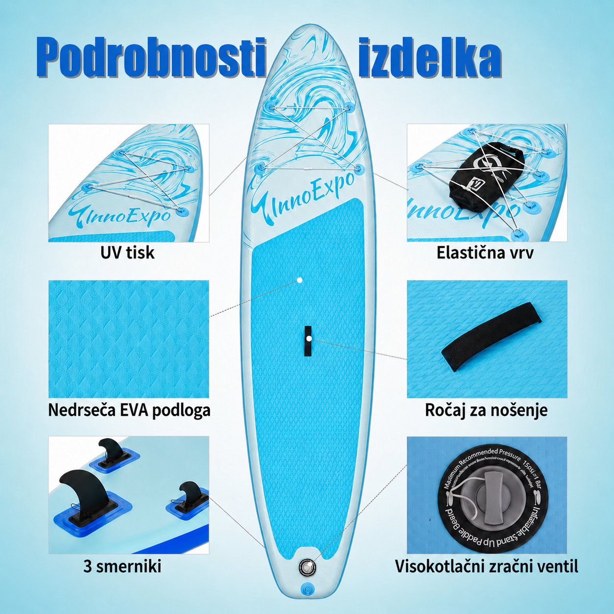 SUP deska v kompletu - Innovate Aloha - Light
