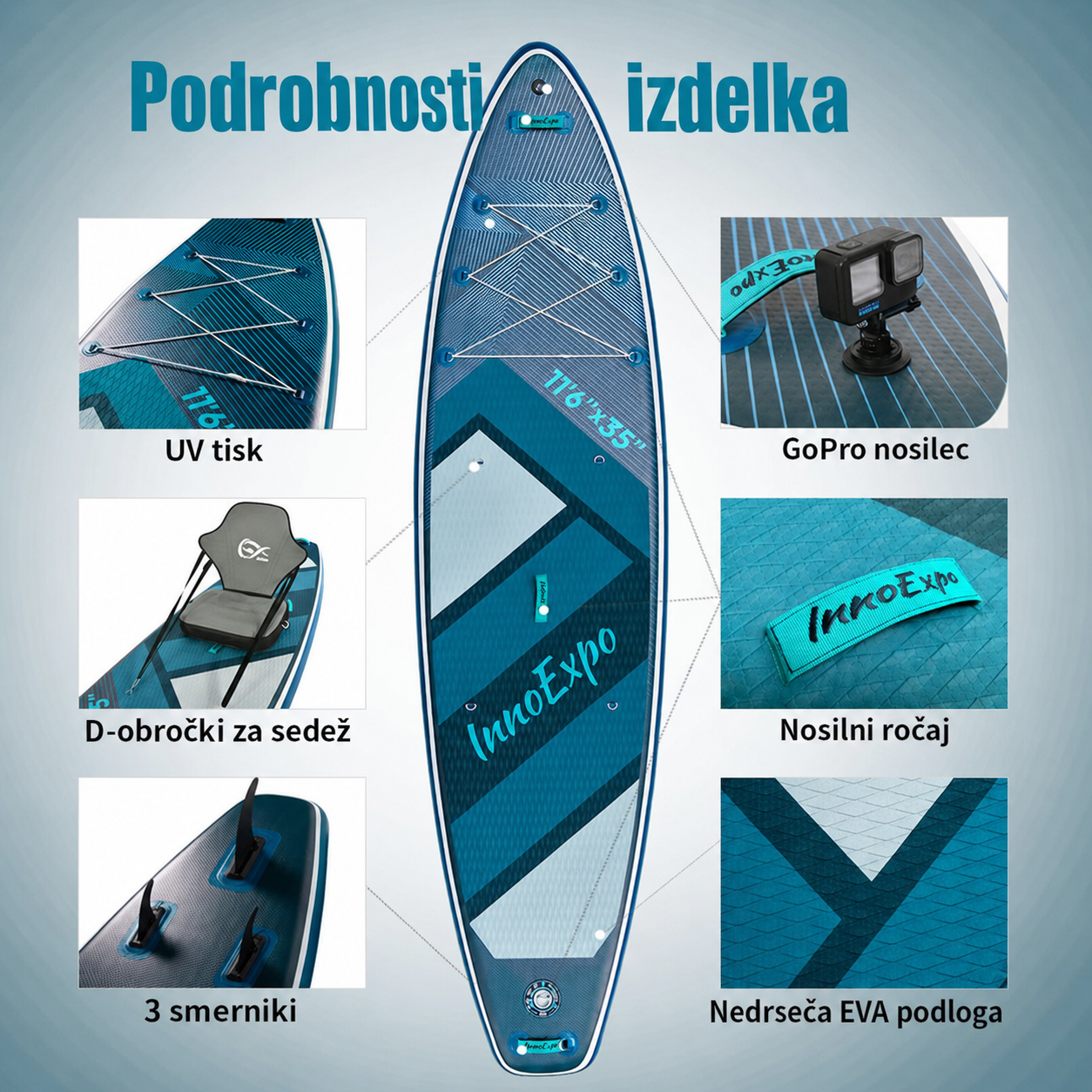 SUP deska v kompletu - Innovate Vogue - Lux