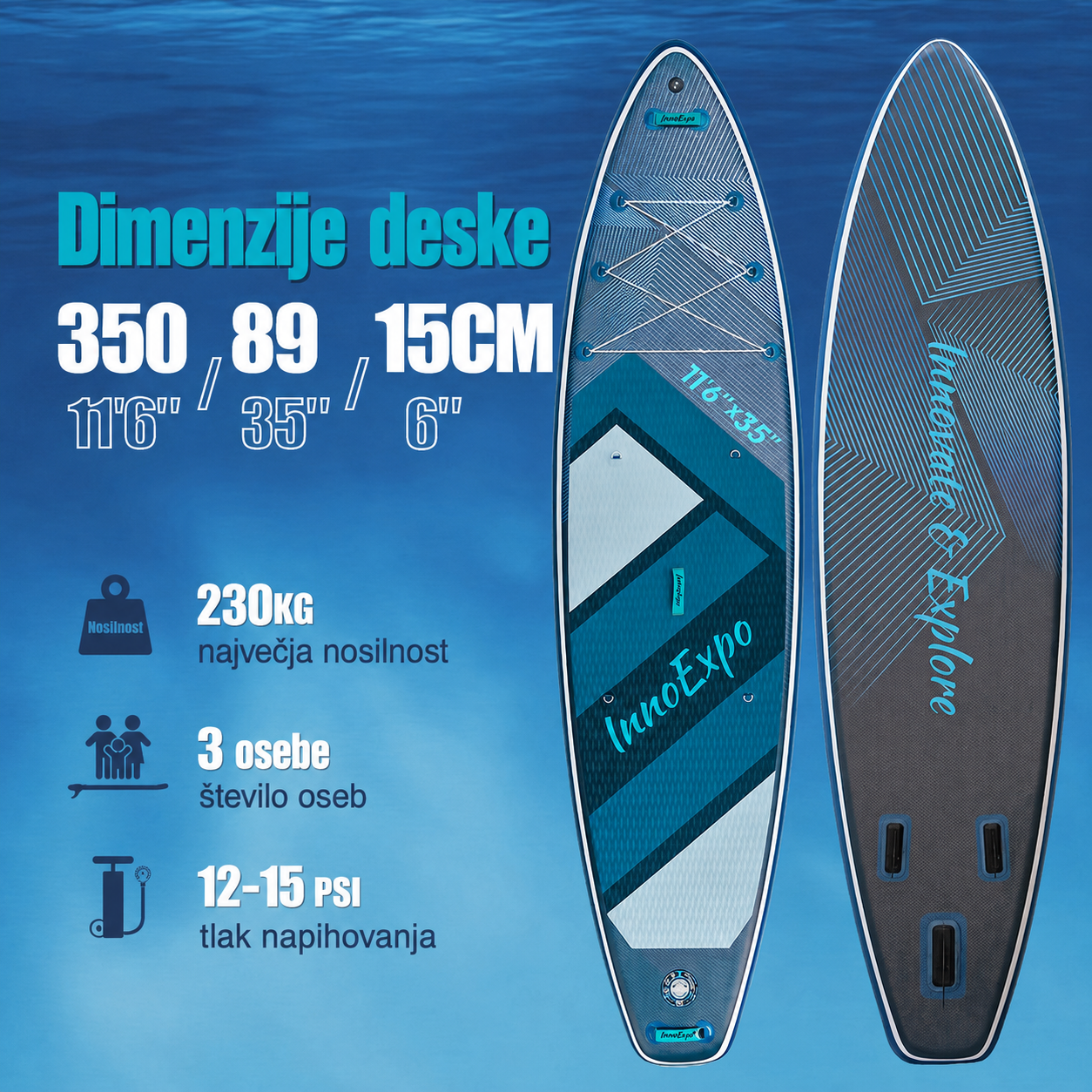 SUP deska v kompletu - Innovate Vogue - Lux
