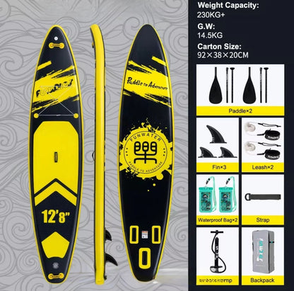 SUP deska v kompletu - Funwater Tourer Yellow