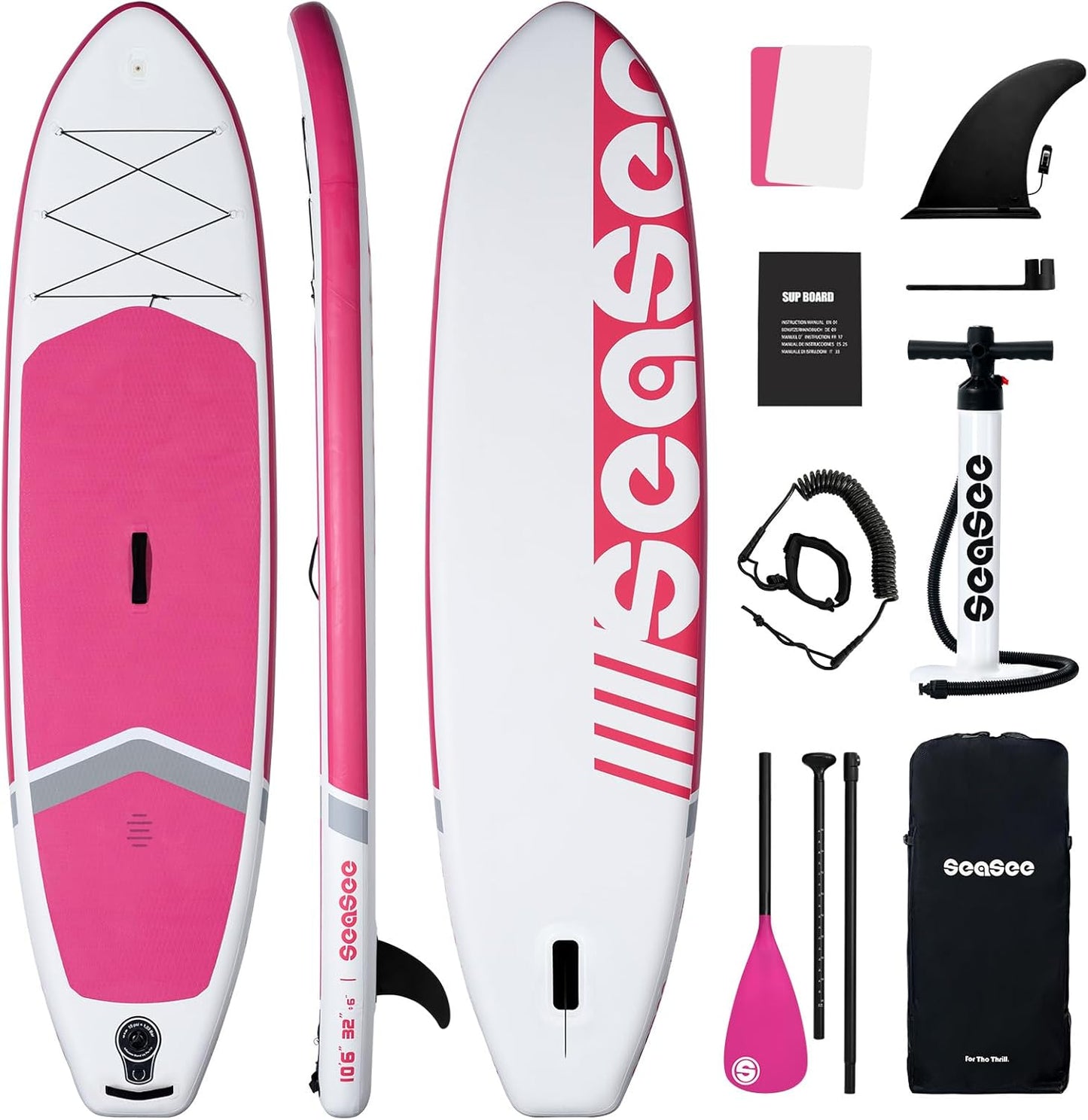 SUP deska v kompletu - Sea-See Pink