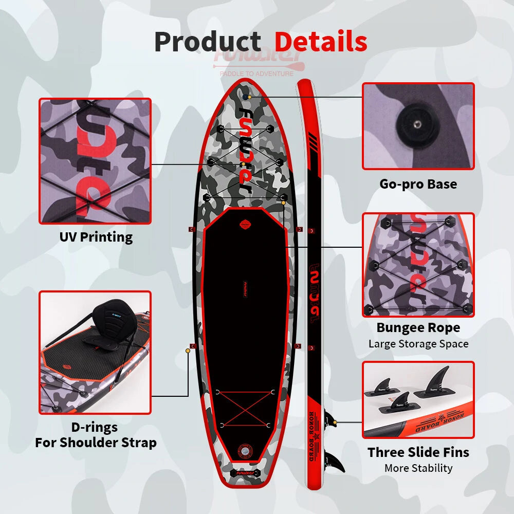 SUP deska v kompletu - FunWater B-honor Red