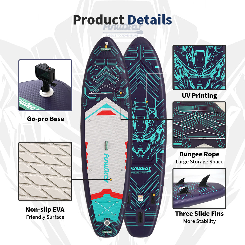 SUP deska v kompletu - Funwater Tech - Dark