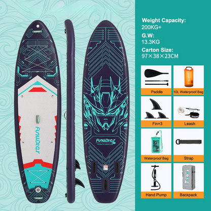 SUP deska v kompletu - Funwater Tech - Dark