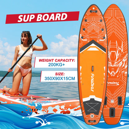 SUP deska v kompletu - Funwater Tech - Orange