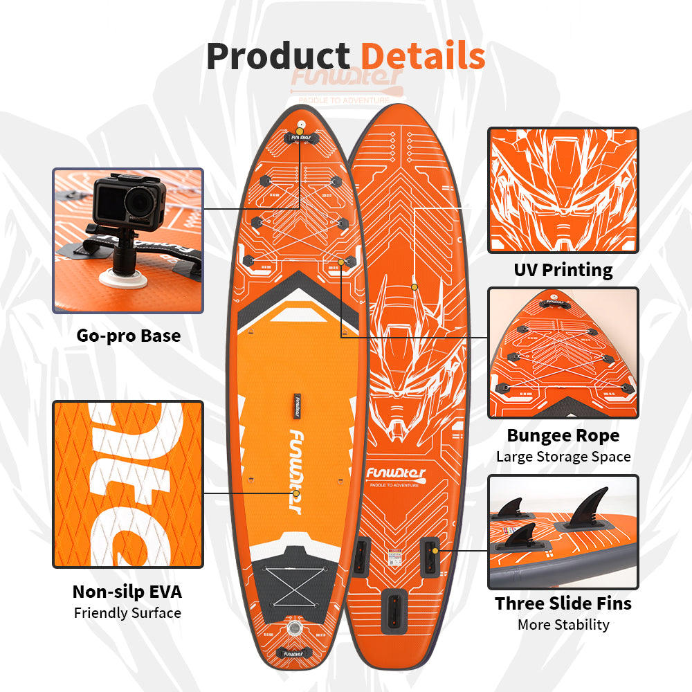 SUP deska v kompletu - Funwater Tech - Orange