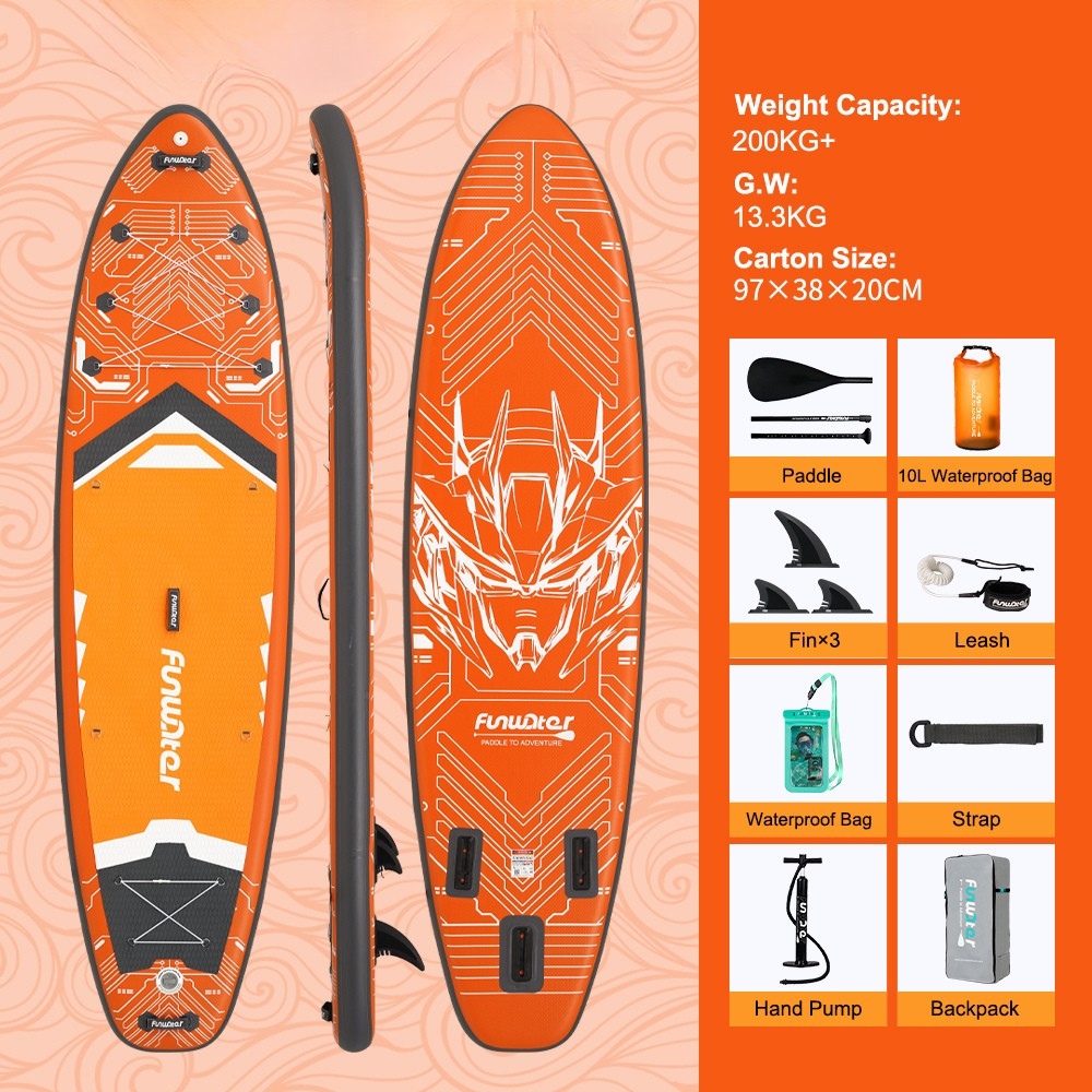 SUP deska v kompletu - Funwater Tech - Orange