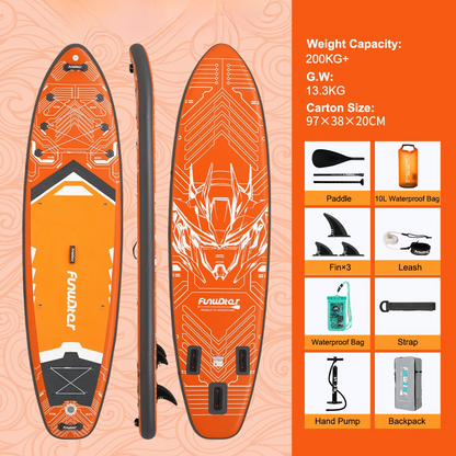 SUP deska v kompletu - Funwater Tech - Orange