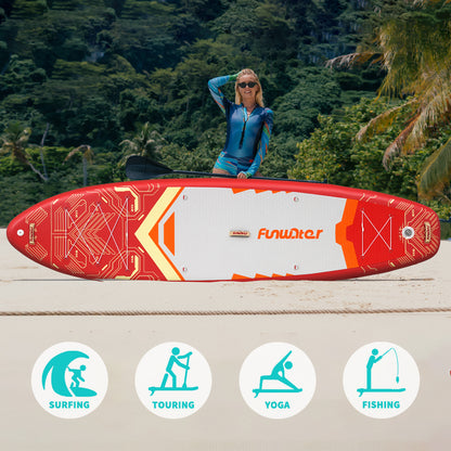 SUP deska v kompletu - Funwater Tech - Red