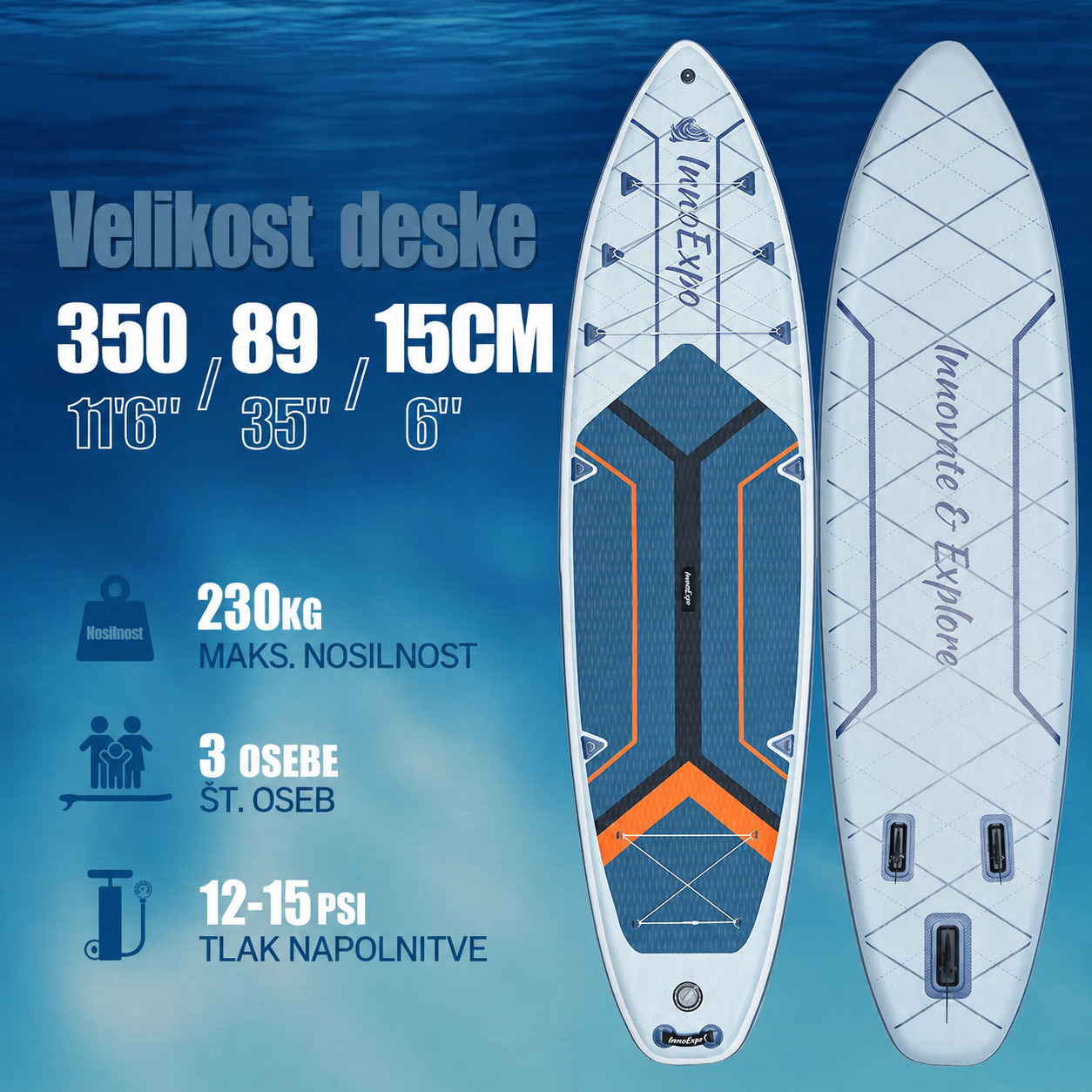 SUP deska v kompletu - Innovate Spider