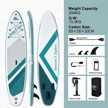 SUP deska v kompletu - Innovate Stripes Emerald
