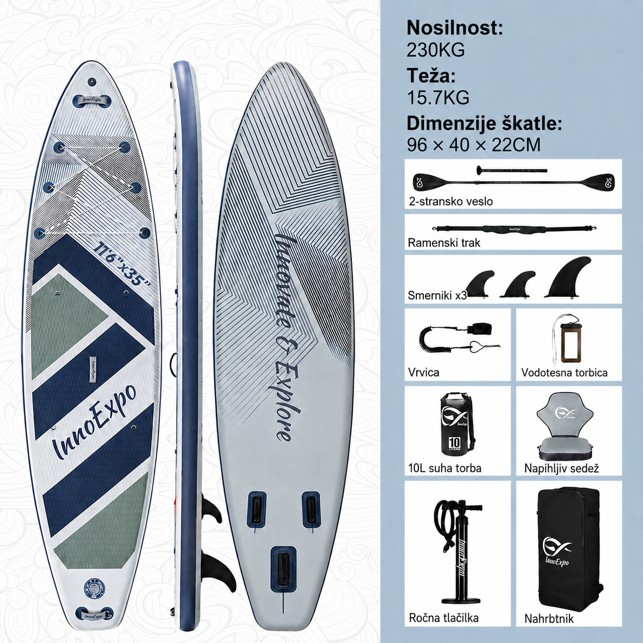 SUP deska v kompletu - Innovate Vouge